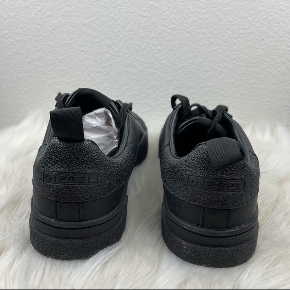 Men’s Diesel S Clever Low Black Leather Shoes 8.5 - Picture 9 of 14